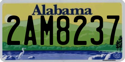 AL license plate 2AM8237