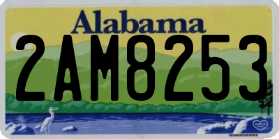 AL license plate 2AM8253
