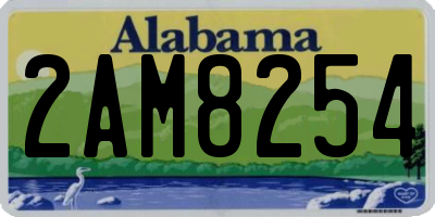 AL license plate 2AM8254