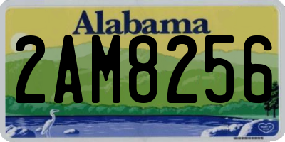 AL license plate 2AM8256