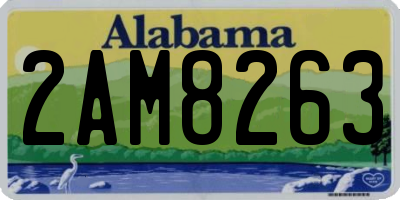 AL license plate 2AM8263