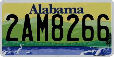AL license plate 2AM8266