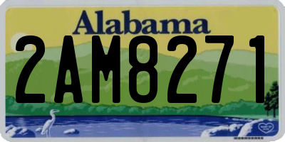 AL license plate 2AM8271