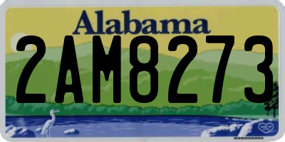 AL license plate 2AM8273