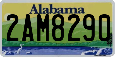 AL license plate 2AM8290