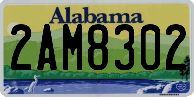 AL license plate 2AM8302