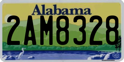 AL license plate 2AM8328