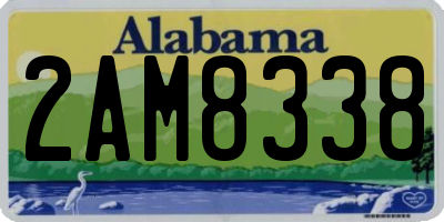 AL license plate 2AM8338