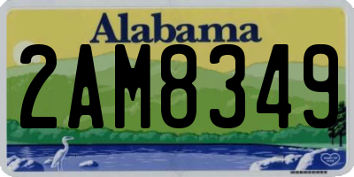 AL license plate 2AM8349
