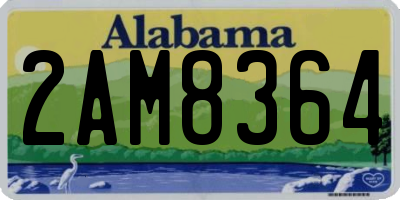 AL license plate 2AM8364