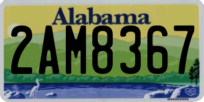 AL license plate 2AM8367