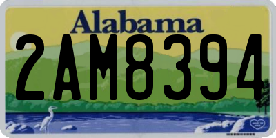 AL license plate 2AM8394