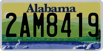 AL license plate 2AM8419
