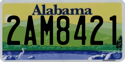 AL license plate 2AM8421