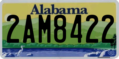 AL license plate 2AM8422