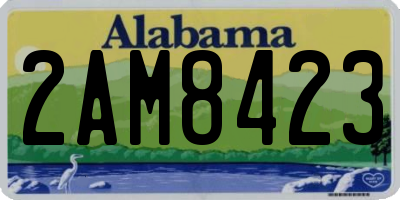 AL license plate 2AM8423