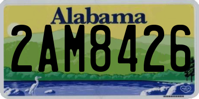AL license plate 2AM8426