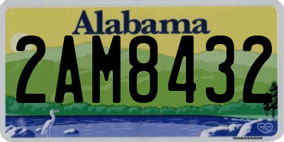 AL license plate 2AM8432