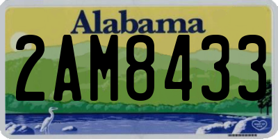 AL license plate 2AM8433