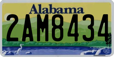 AL license plate 2AM8434