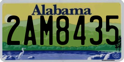 AL license plate 2AM8435