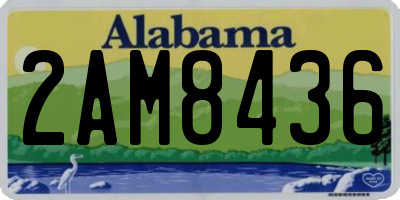 AL license plate 2AM8436