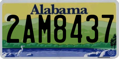 AL license plate 2AM8437