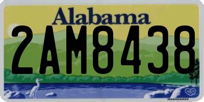 AL license plate 2AM8438