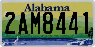 AL license plate 2AM8441