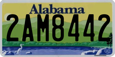 AL license plate 2AM8442