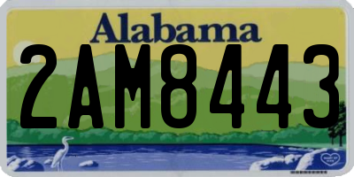 AL license plate 2AM8443