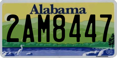 AL license plate 2AM8447