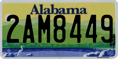 AL license plate 2AM8449