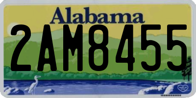 AL license plate 2AM8455