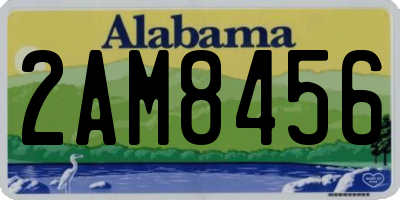 AL license plate 2AM8456