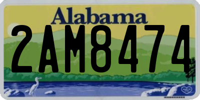 AL license plate 2AM8474