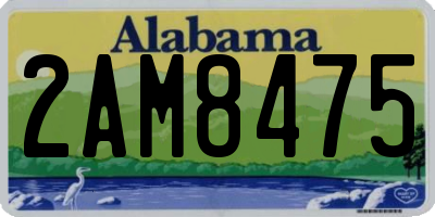AL license plate 2AM8475