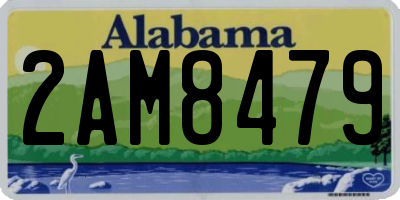 AL license plate 2AM8479