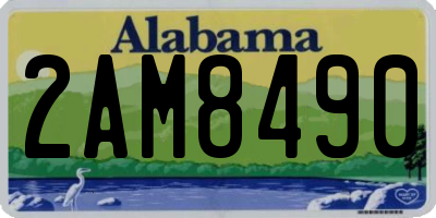 AL license plate 2AM8490