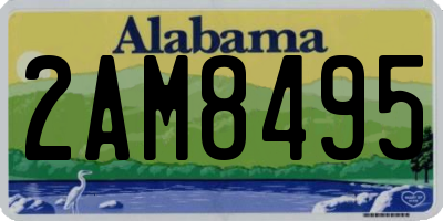 AL license plate 2AM8495