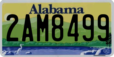 AL license plate 2AM8499
