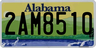 AL license plate 2AM8510