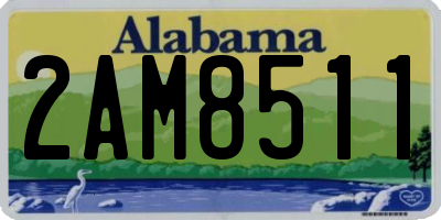 AL license plate 2AM8511