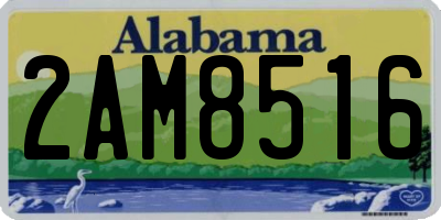 AL license plate 2AM8516