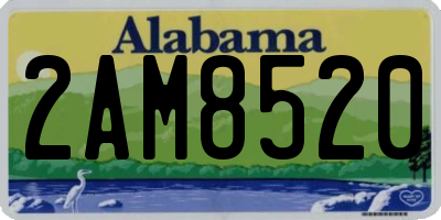 AL license plate 2AM8520