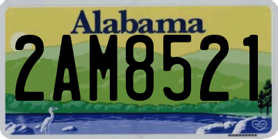 AL license plate 2AM8521