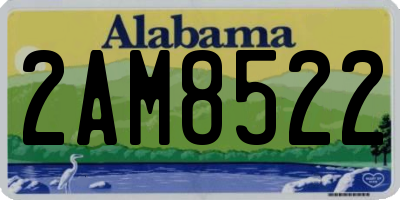 AL license plate 2AM8522