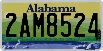 AL license plate 2AM8524