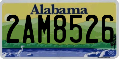 AL license plate 2AM8526