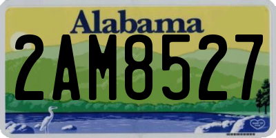 AL license plate 2AM8527